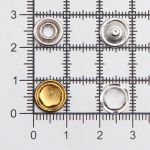 Кнопка рубашечная (джерси) закрытая ⌀9.5 мм, ≈144 шт, МЕТАЛЛ, эмаль, 322 черный глянцевый, NEW STAR