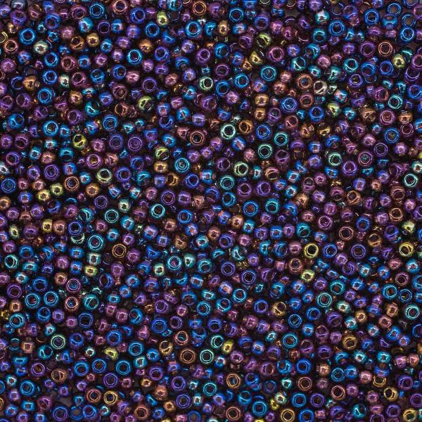 Бисер Preciosa прозрачный с радужным покрытием 10/0 (2.3 мм), 100 г (5х20 г), цв. 21060