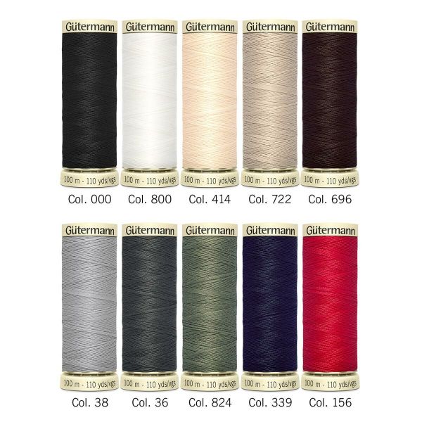 Швейные нитки (набор) Gutermann Sew-all, 10 кат, №1