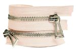 Молния металл Т10 (10 мм) 2 зам., разъем., 100 см, никель, цв.D274 нуд, MaxZipper Premium, 1 шт /TOS/