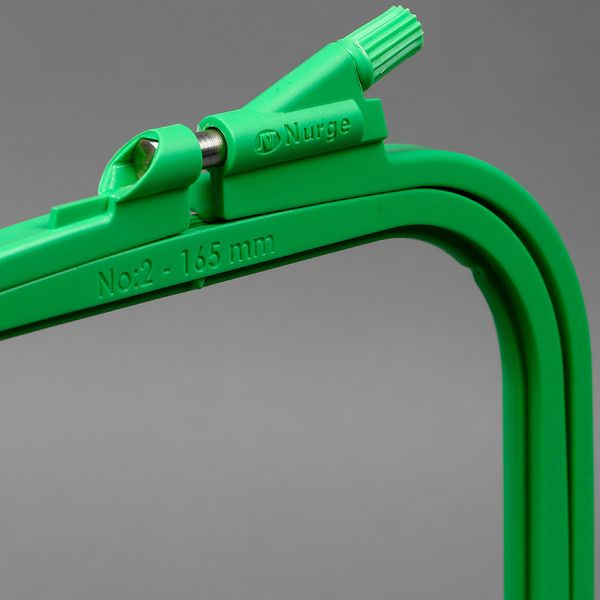 Пяльцы-рамка пластиковые 145х165 мм, Nurge NUR.170-12.5 цв.зеленый