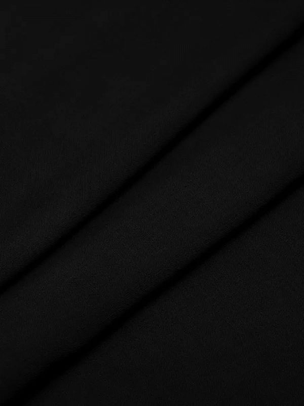 Штапель 110 г/м², 145 см / 25 метров, TBY-Vi-30-12, цв.12 черный