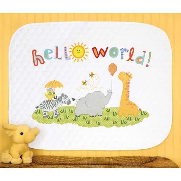 Набор для вышивания нитками Dimensions, Привет мир!, 109.2х86.3 см