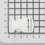 Фастекс (пряжка трезубец) пластик 20 мм, 20 шт, белый