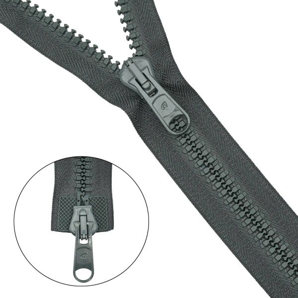 Молния трактор Arta Т8 (8 мм) 2 зам., разъем., 85 см, цв. 123 графит, уп.5 шт