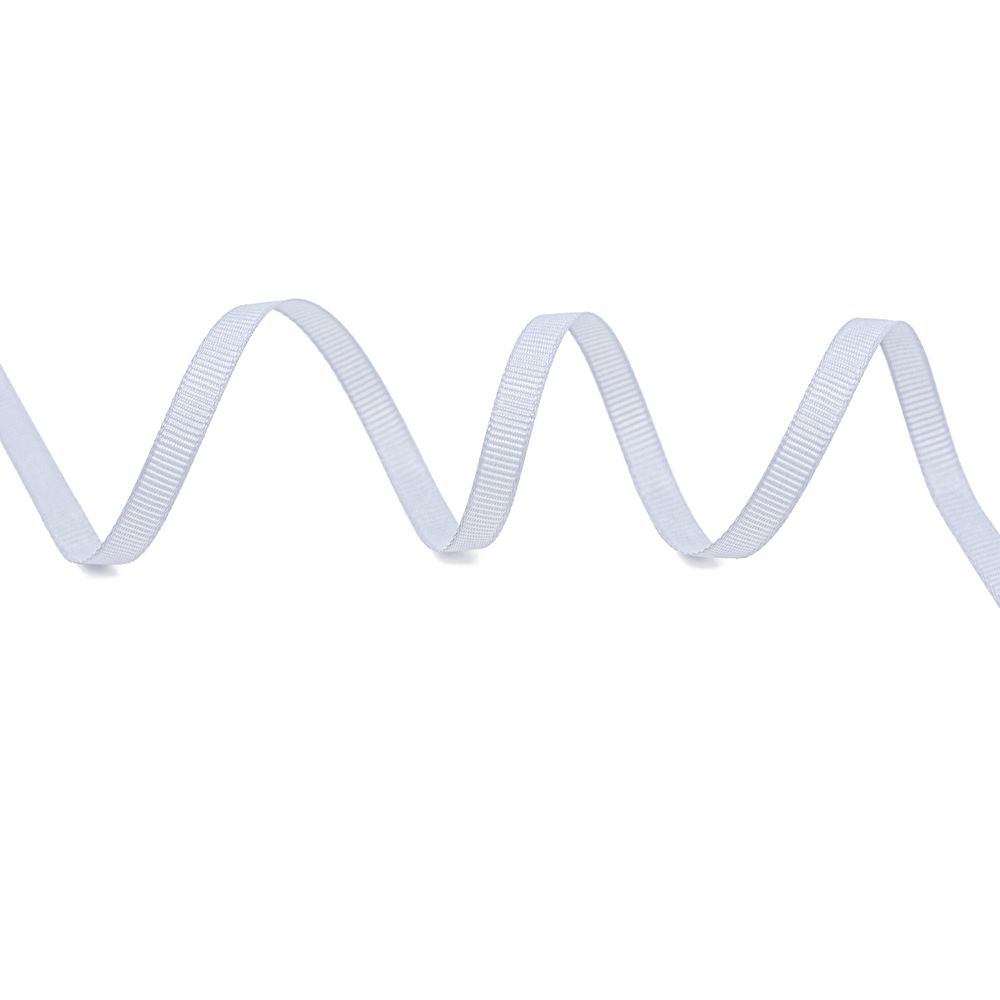 Лента репсовая (в рубчик) 6.0 мм, 151 серо-голубой, уп.18,28 м