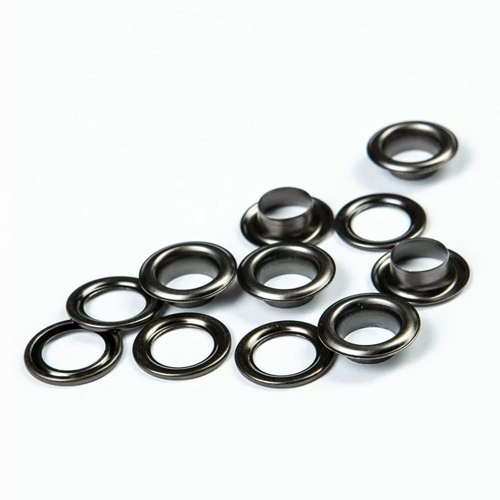 Люверсы металл ⌀11.0 мм (внутр.), чер.никель, 50 шт, BIG