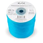 Лента капроновая (органза) 75.0 мм / 22.8±1 метра, 115 лазурный, Blitz OR-75