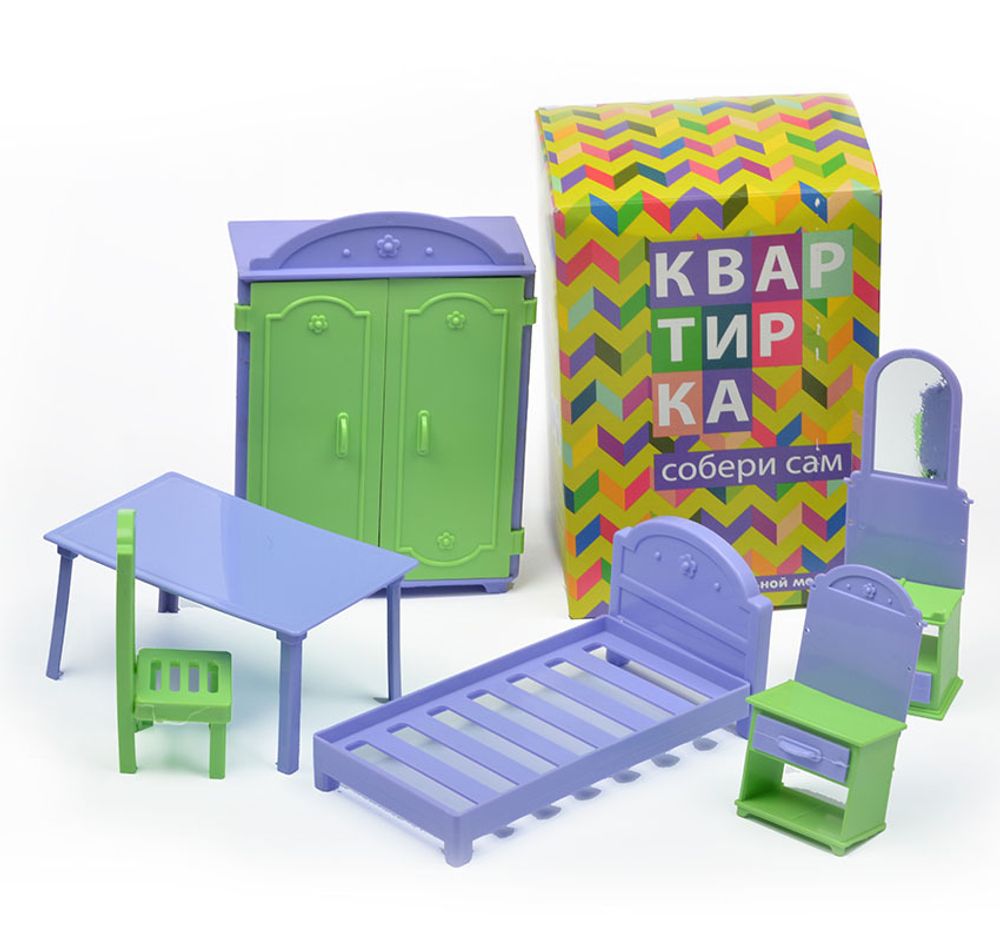 Миниатюра кукольная: Набор мебели ПМ.22180 "Квартирка"