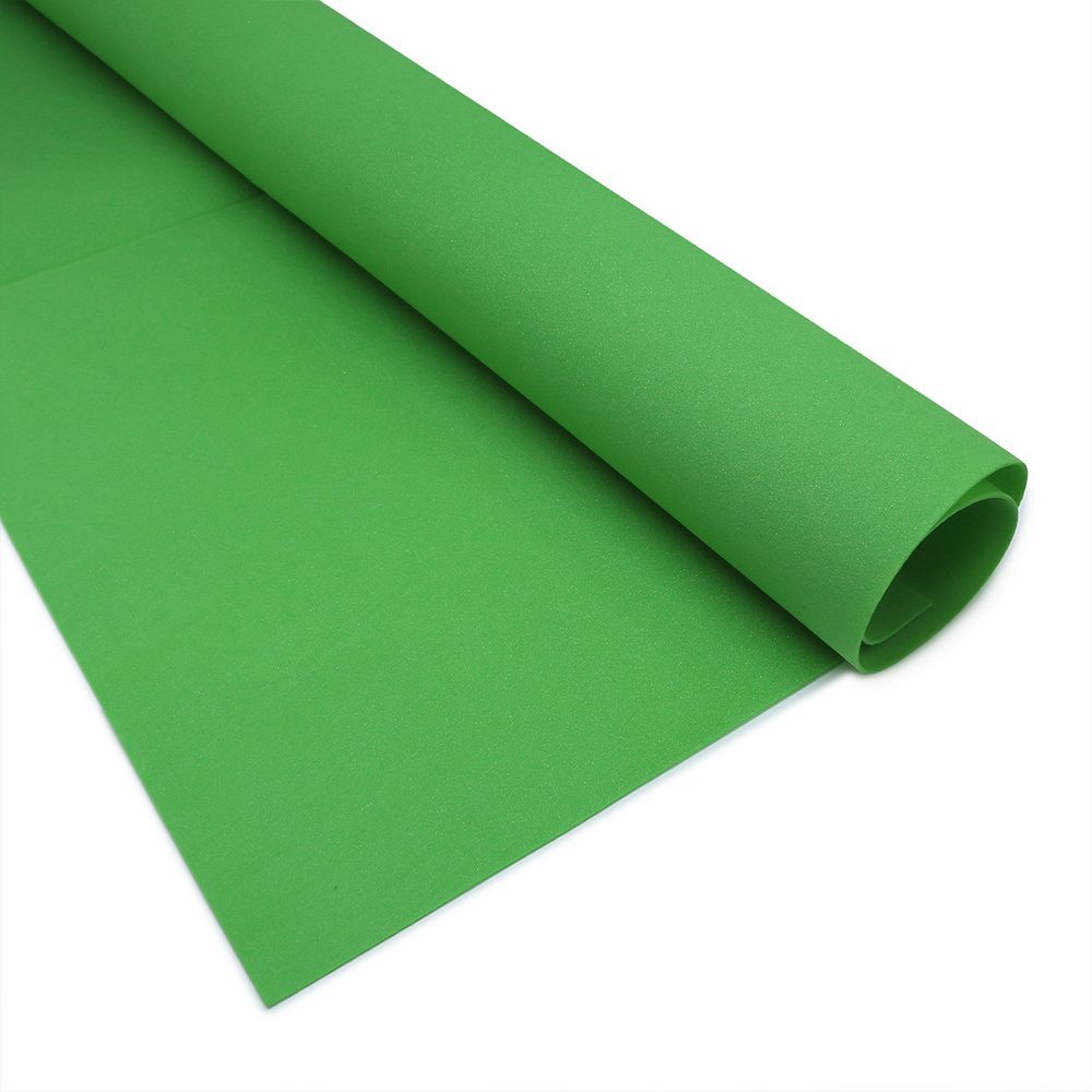 Фоамиран шелковый 50х50см, 1,0мм (зеленый), st-0700б