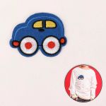 Термоаппликация машинка 6,5х5см, синий, 10 шт