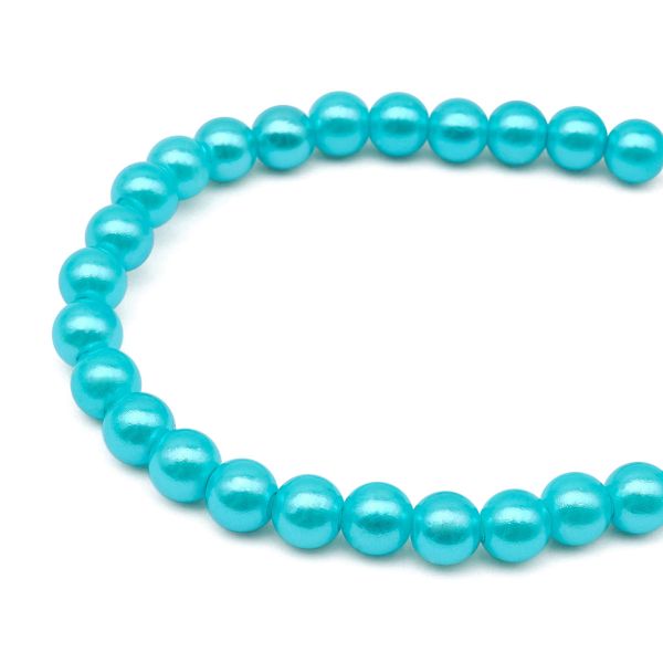 Бусины пластик (жемчуг) ⌀4 мм, 25 г, Astra&Craft (MH.КР.06.099.02 яр.бирюзовый)