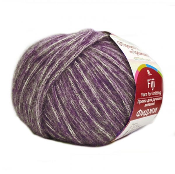 Пряжа Троицкая Фиджи / уп.5 мот. по 50 г, 95м, 0191 ежевика