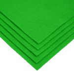 Фетр листовой 1 мм, 20х30 см, 5 шт, 044 зеленый, Blitz FKC10-20/30