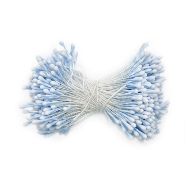 Тычинки для искусственных цветов 6см (синий), S090475
