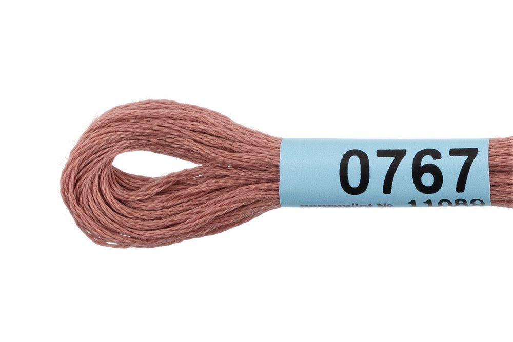 Мулине Gamma 100% хлопок, цв.0767 какао, 24 мотка по 8 метров