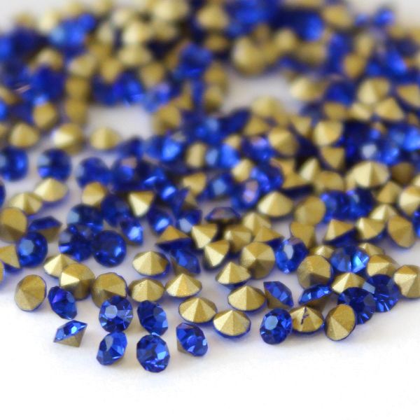 Стразы конусовидные риволи 2,5мм, ss8, 432 штук (стекло) (206)