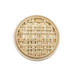 Пуговицы на ножке 24L=15 мм, металл, Gold (золотой), 10 шт, MP06