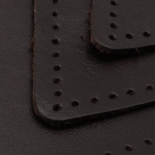 Набор заплаток пришивных из кожи, треугольник равностор. 4, 6 и 8см, с перфорацией, 3 шт (03 темно-коричневый), 9406