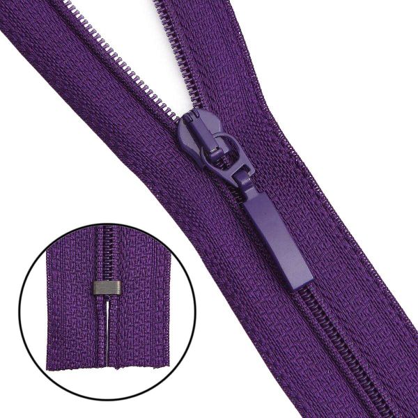 Молния спираль (витая) Arta Т5 (5 мм) 1 зам., н/раз., 18 см, цв. 865 яр.фиолетовый, уп.10 шт