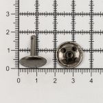 Хольнитены сумочные ⌀15 мм, h=16 мм, темное серебро, двухсторонний, BIG, 50 шт