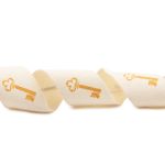 Лента декоративная 16 мм, 1 м, Ключи, хлопок