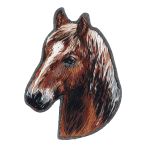 Набор для вышивания нитками Panna Живая картина JK-2366, Брошь. Конь Юлий, 5х6.5 см