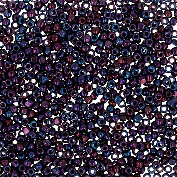 Бисер Toho 15/0 Charlotte 2 (1.7 мм), 25 г (5х5 г), 0504 сливовый/меланж