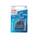 Полукольцо для сумок ⌀20 мм, 4 шт, под состаренное серебро, Prym 555223