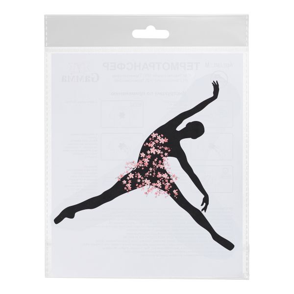 Термотрансфер, 1 шт, М-234 балерина 18.5х15.5 см, Gamma M №02