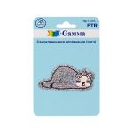 Самоклеящаяся аппликация (патч) №02, 1 шт, 01-201 Ленивец 2.9х5.8 см, Gamma ETR