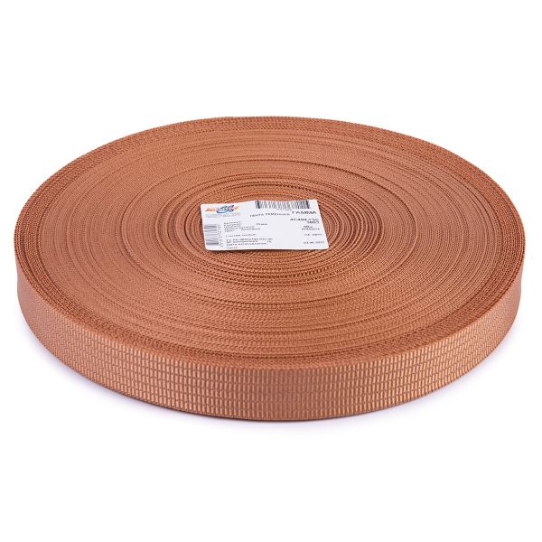 Стропа (ременная лента) 25 мм / 50 метров, [17.73 г/пог.м], 100% п/а, бежевый, Gamma 4с494