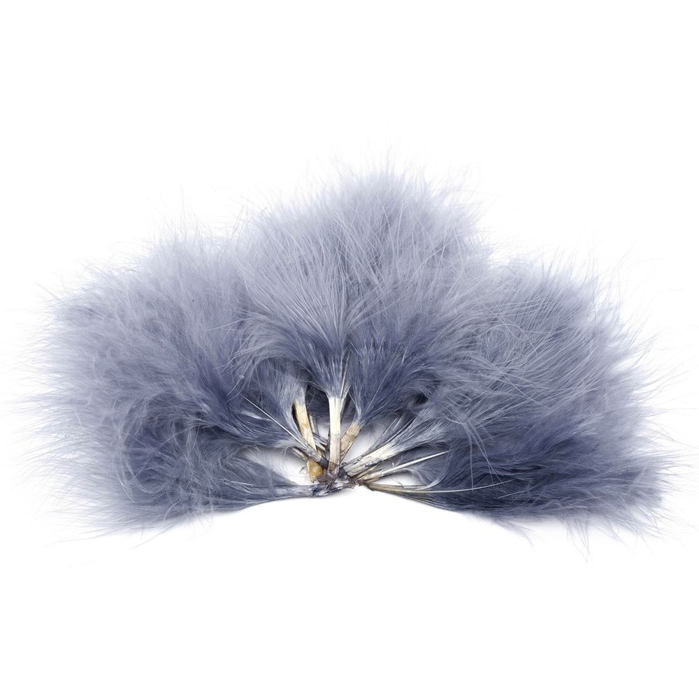 Перья декоративные 5-10см, 25 шт, H-46 серый