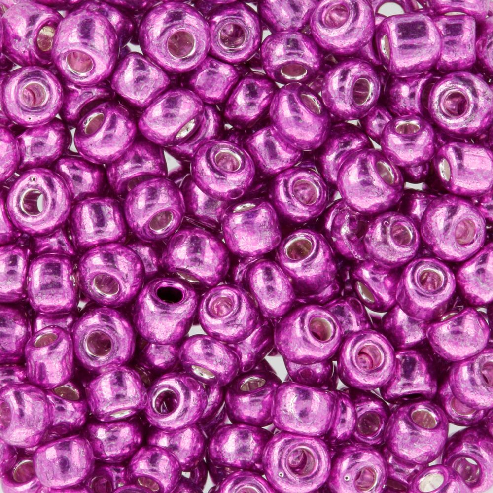Бисер Zlatka 8/0 (2.9 мм), 100 г (10х10 г), №0566 т.розовый, GR