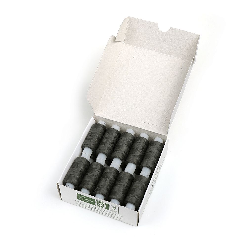 Нитки армированные ПНК им.Кирова 45ЛЛ, бытовые, 200 м / 20 кат., 6614 т.серый