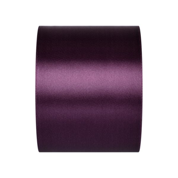 Лента атласная 1-сторонняя 75.0 мм / 33±2 метра, 156 т.фиолетовый, Gamma