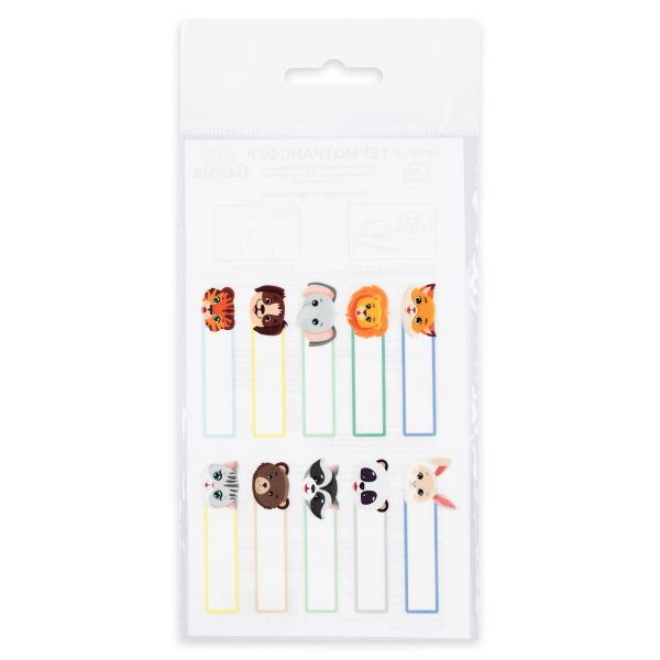 Термоаппликация Gamma Термотрансфер M №07, 1 шт, M-711 Термобирки 10 животных 10х8 см