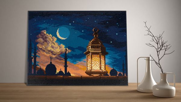 Алмазная (кристальная) мозаика Фрея ALPD-192, на подрамнике Сказки Востока, 40х30 см