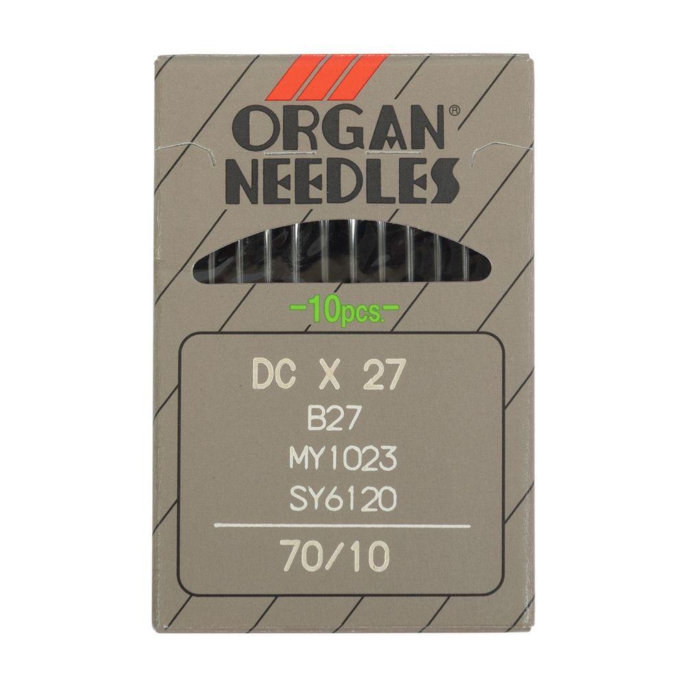 Иглы для промышленных швейных машин Organ DC*27, 10 шт, 070