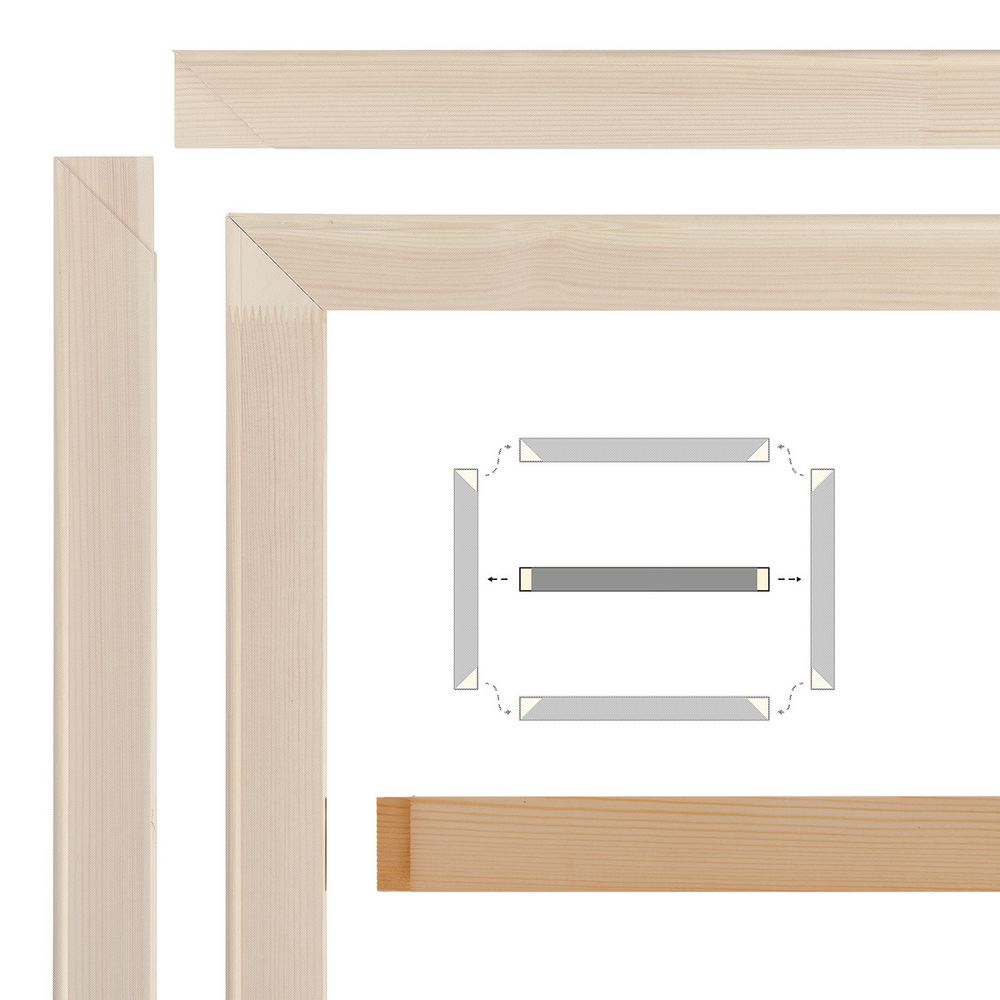 Планка для подрамника средняя VAMB-60 60 см, 4 шт, средняя, Vista-Artista VAMB-60