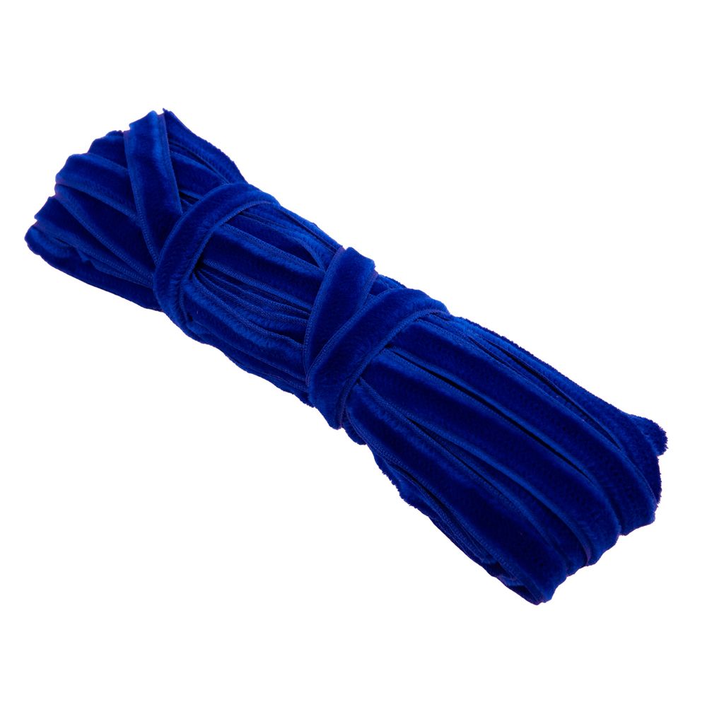 Лента бархатная (тесьма) 9-11.0 мм / 10±0.5 метров, василек, Blitz С3574Г17