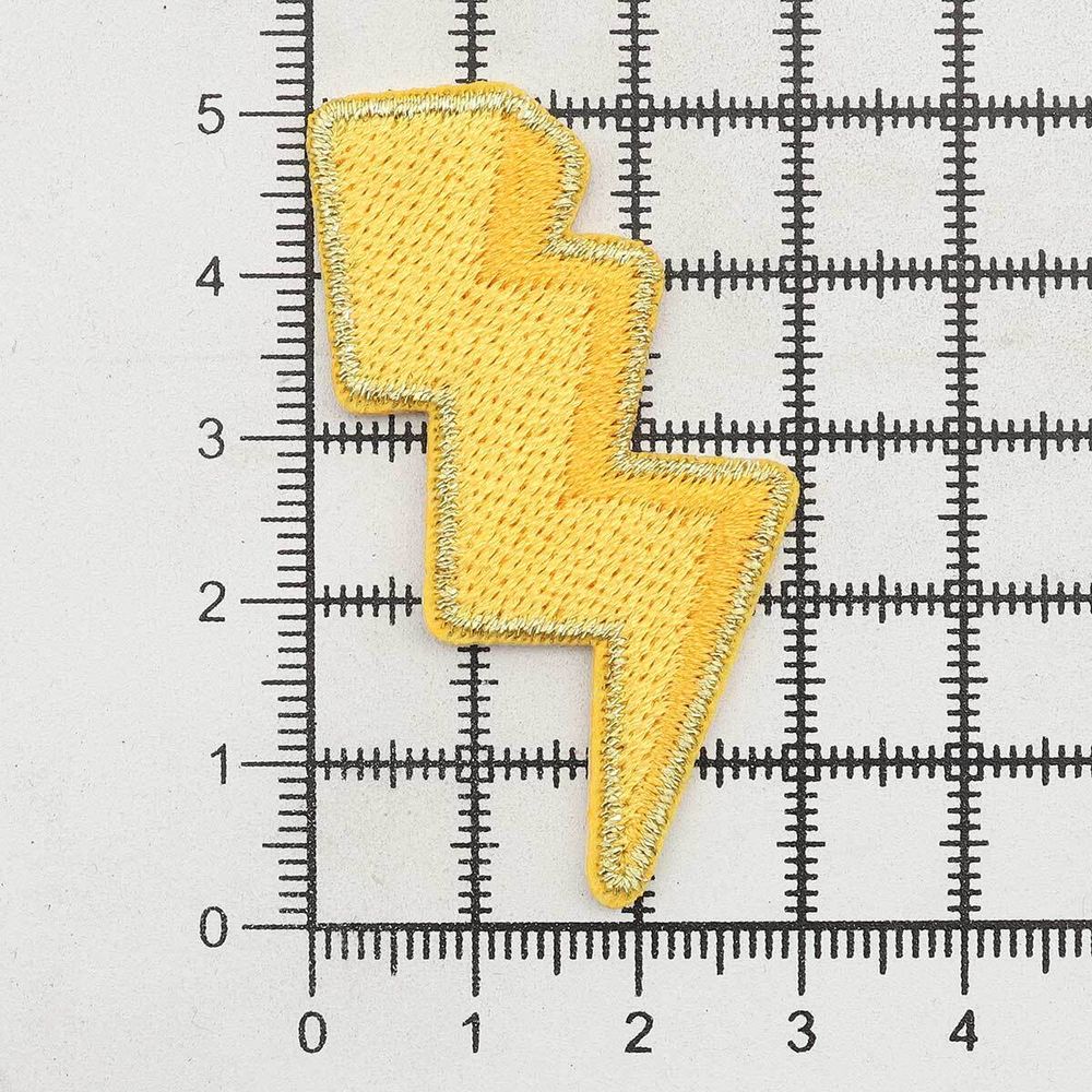 Термоаппликация Молния, 5.2х2.4cm, Hobby&Pro