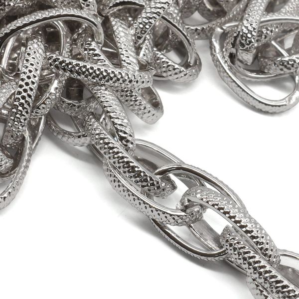 Цепь алюминиевая 16 мм, 10,9 мм, боб(10 м) (никель) K13309