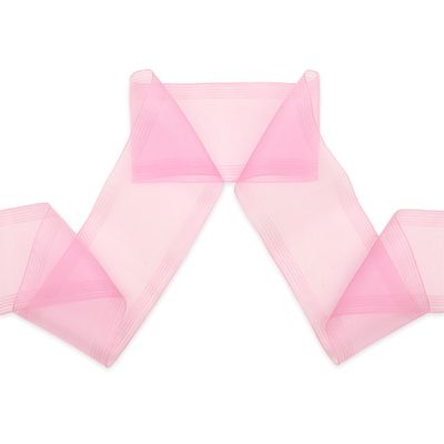 Лента для бантов (капрон) 11 см, 25 м (розовый) С3503