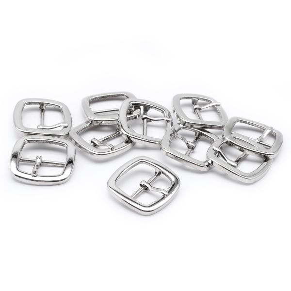 Пряжка ременная металл 20 мм, 10 шт, никель, S090027 ГХН14139