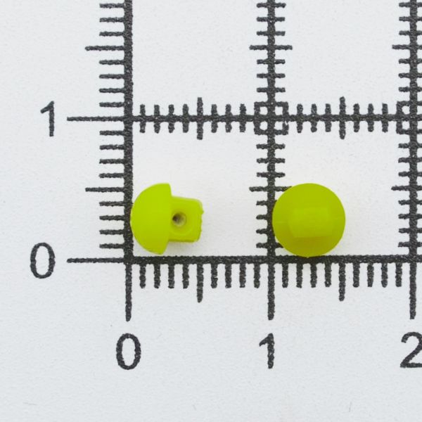 Украшения декоративные пуговицы Мини круглые на ножке, 5мм, уп/20 шт, зеленый