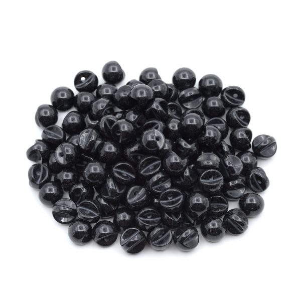 Пуговицы на ножке под камень из смолы 11мм (авантюрин), 100 шт