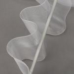 Лента (тесьма) шторная на карниз (труба) 120 мм / 50 метров, Caron, 1200 цв.прозрачный