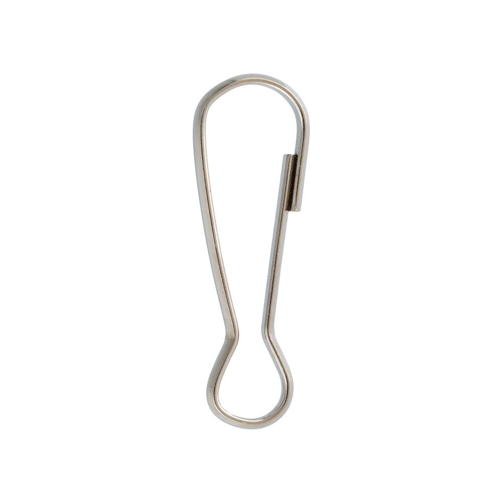 Карабин проволочный 38х12.5 мм, 20 шт, 04 никель, Gamma GH 116/38/20