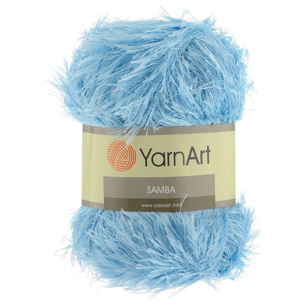Пряжа YarnArt (ЯрнАрт) Samba, травка 5х100г, 150м, цв. 2029 голубой